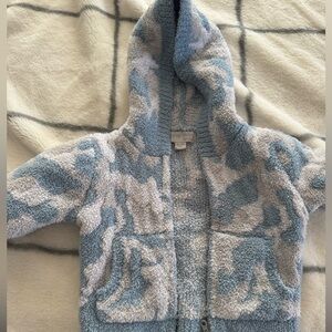Barefoot dreams cozy chic baby blue camo hoodie
